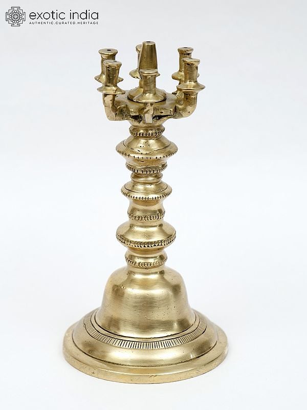 6" Designer Brass Agarbatti Stand/Incense Stick Holder