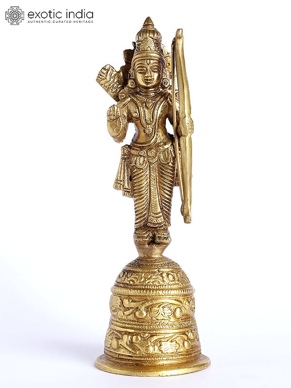 8" Shri Rama Ghanti in Brass