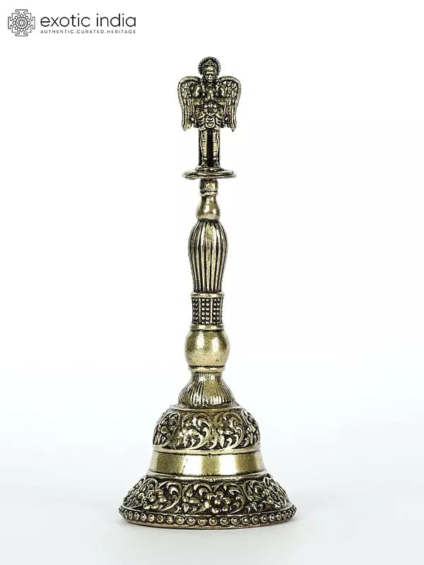 4" Small Superfine Garuda Ghanti/Bell in Brass