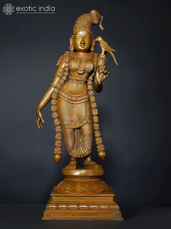 24" Superfine Goddess Meenakshi | Bronze Statue