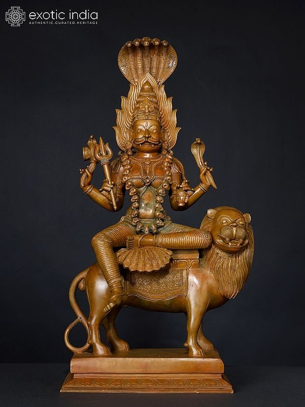 20" Superfine Goddess Pratyangira (Atharvana Bhadrakali) | Bronze Statue