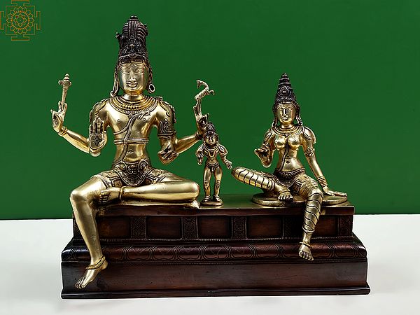 15" Shiva as Somaskanda | Handmade