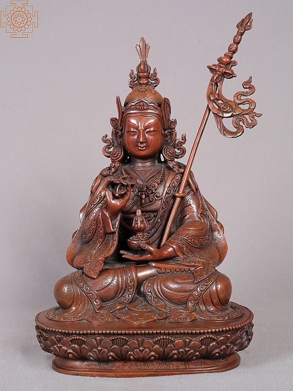 11" Guru Tshokey Dorje Copper Statue from Nepal