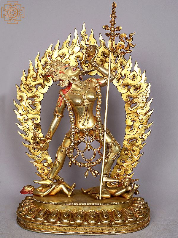 14" Vajrayogini Copper Statue | Tibetan Buddhist Deity Idols