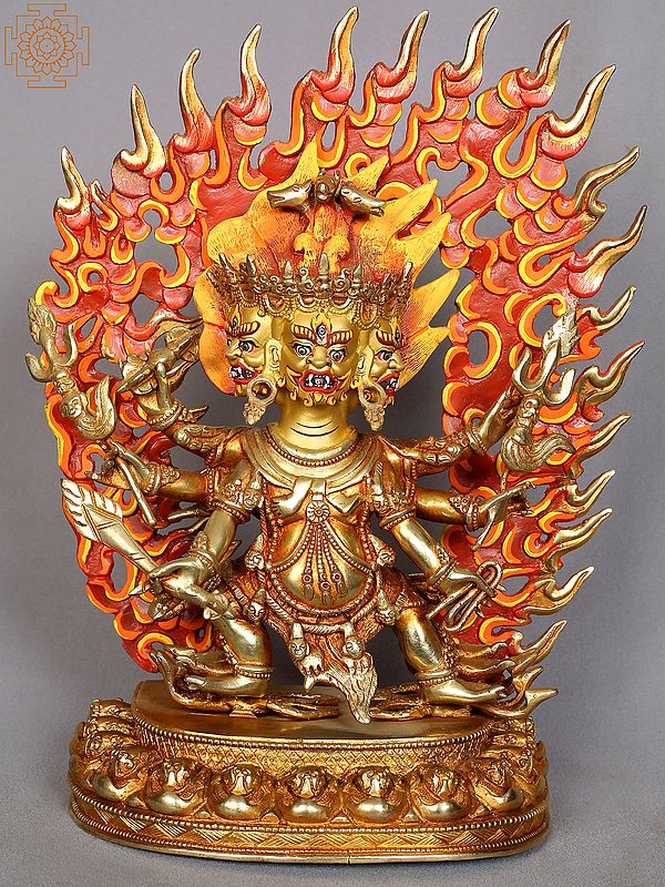 12" Hayagriva Copper Statue from Nepal