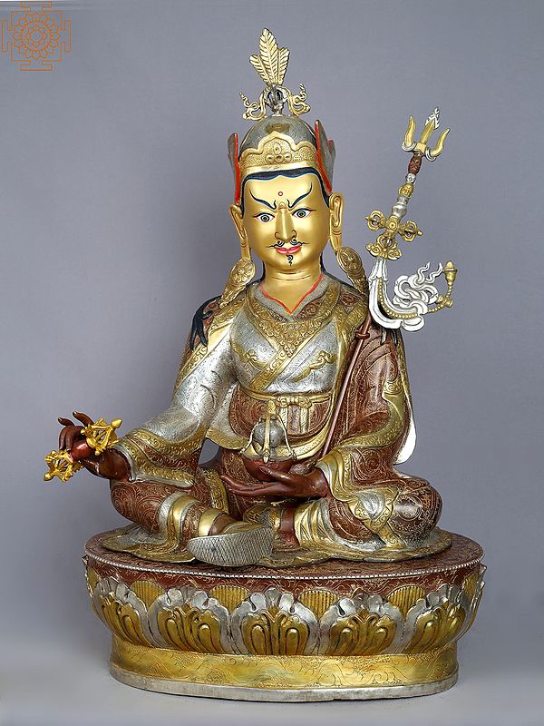 28" Guru Padmasambhava Statue from Nepal