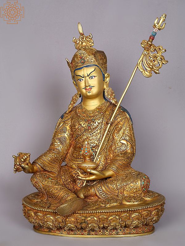 14" Guru Padmasambhava Statue From Nepal