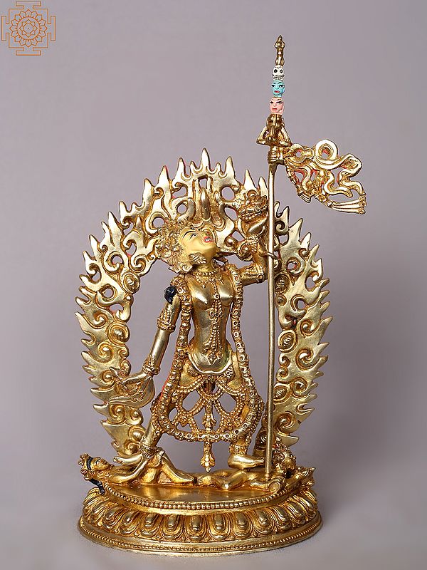 11" Goddess Vajrayogini Copper Statue | Nepalese Copper Idols