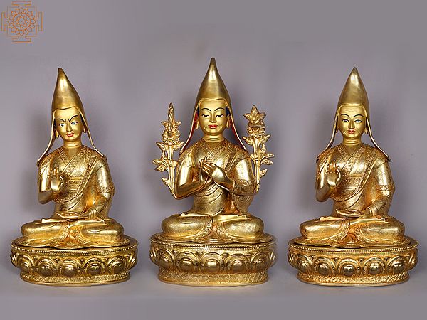 20" Tsongkhapa (Set of 3) from Nepal