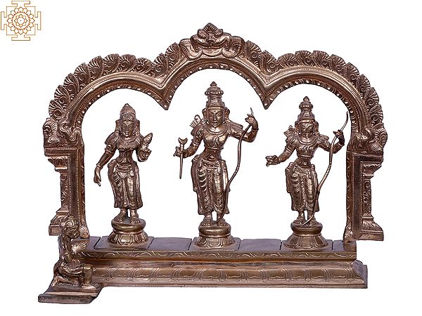 10" Bronze Rama Darbar | Madhuchista Vidhana (Lost-Wax) | Panchaloha Bronze from Swamimalai