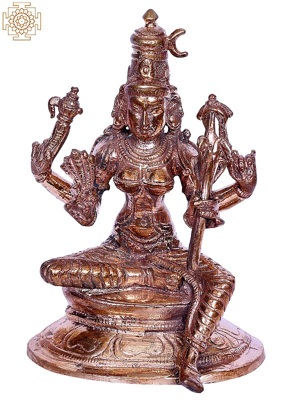 3" Small Goddess Rajarajeshwari (Tripura Sundari) Idol | Madhuchista Vidhana (Lost-Wax) | Panchaloha Bronze from Swamimalai