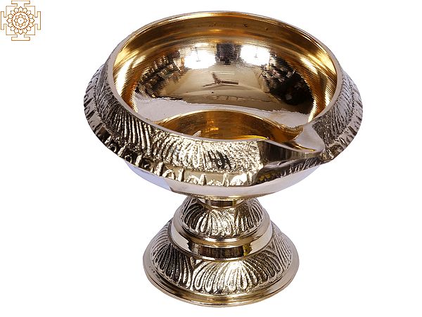 4" Brass Kubera Pooja Diya (Lamp) | Price Per Pair