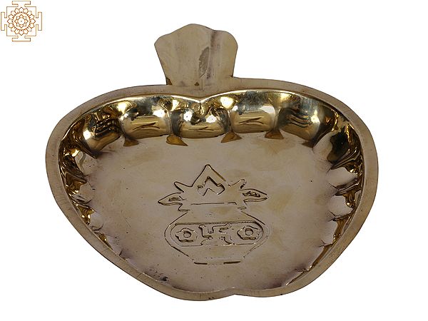6" Brass Pooja Plate