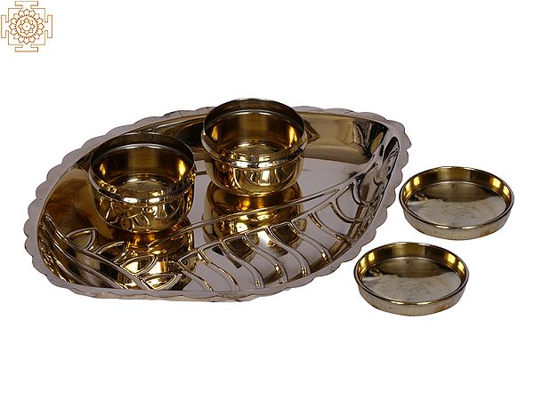 8" Sindoor/Roli/Puja Box in Brass