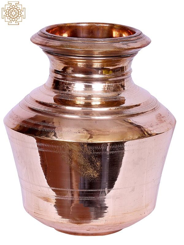 8" Copper Kudam (Pooja Kalash)