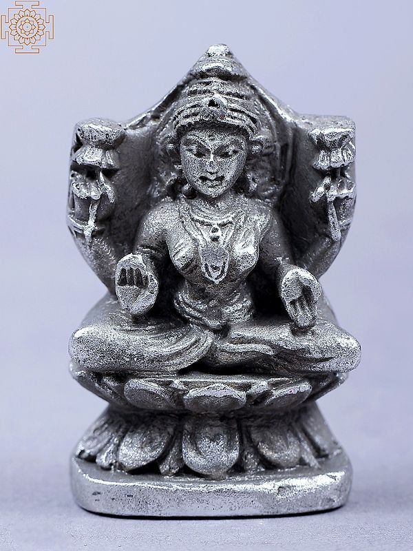 Tiny Goddess Lakshmi Made of Mercury