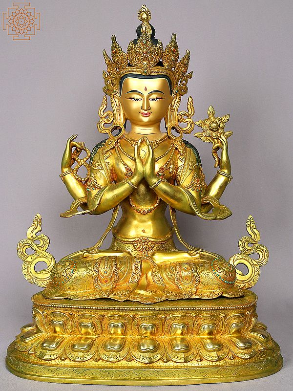 19" Avalokiteshvara From Nepal