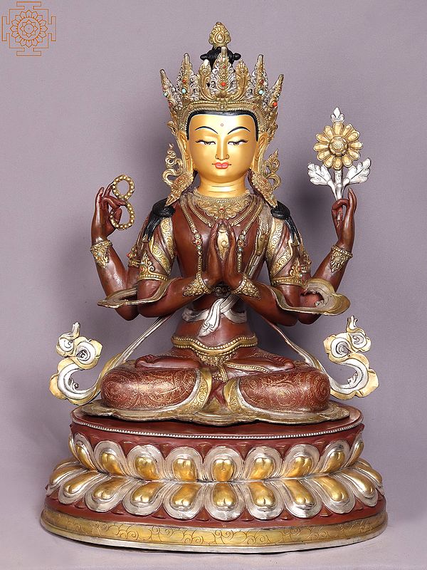 26" Kharchari Copper Statue from Nepal