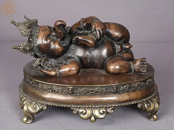 11" Playing Baal Ganesha Statue from Nepal