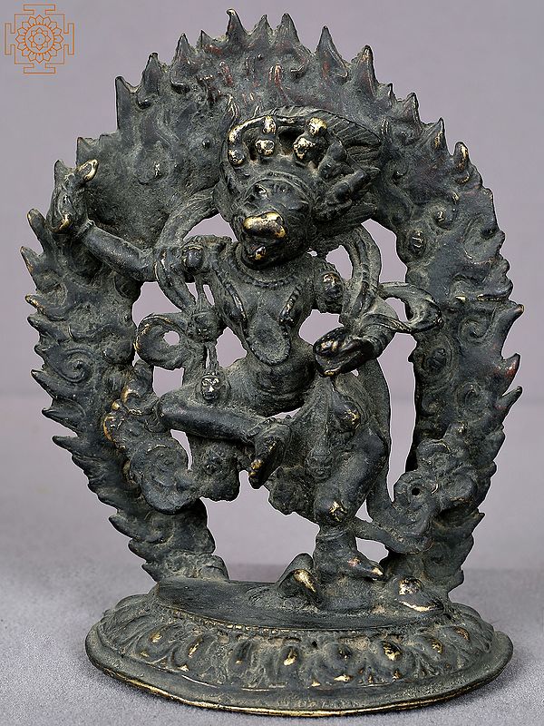 6" Small Brass Goddess Varahi Statue