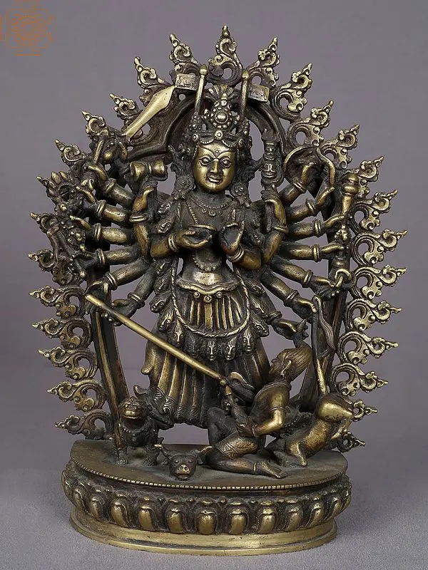 11" Goddess Durga From Nepal
