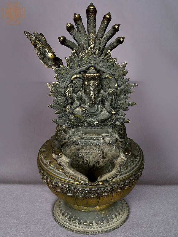 12" Brass Sukunda ( Brass Cult Lamp )