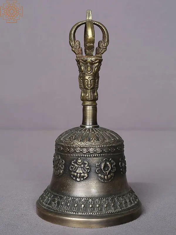 7" Handheld Bell From Nepal