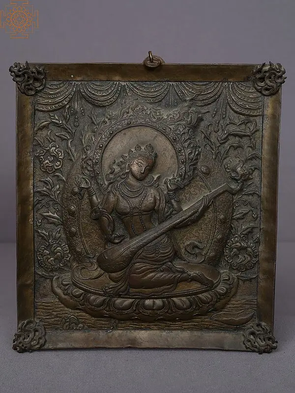 8.5" Saraswati Wall Hanging  From Nepal