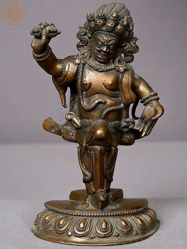 7" Copper Mahakala Phurpa from Nepal