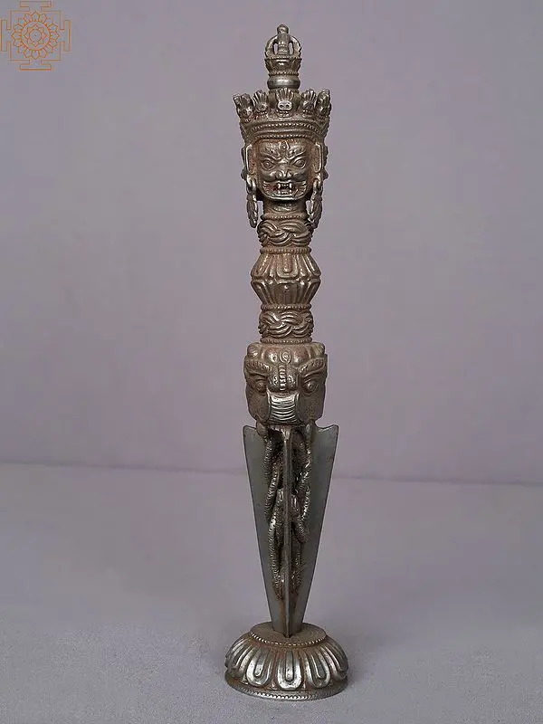 13" Brass Tibetan Buddhist Phurpa