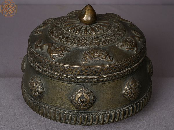 10" Brass Box from Nepal
