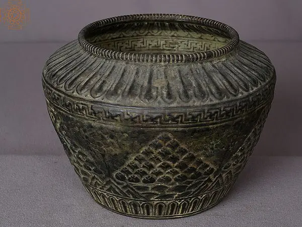 9" Brass Buddhist Gulpa from Nepal