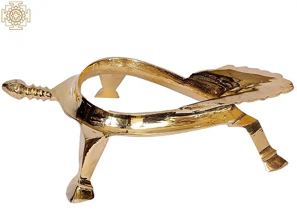 8" Brass Conch Stand