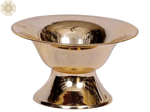 4" Small Brass Chandana Pela