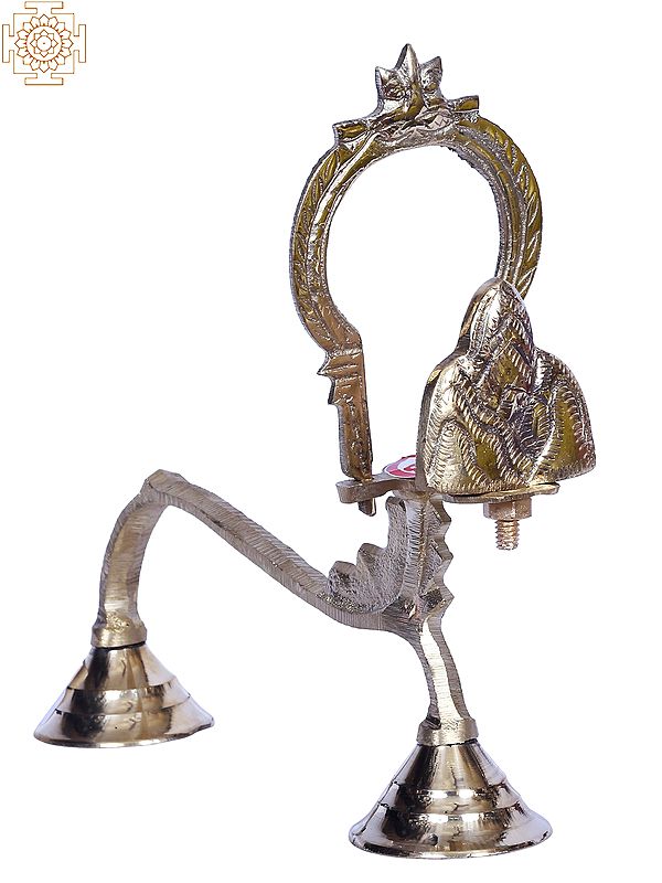 8" Brass Shodash Upachara - Mahameru
