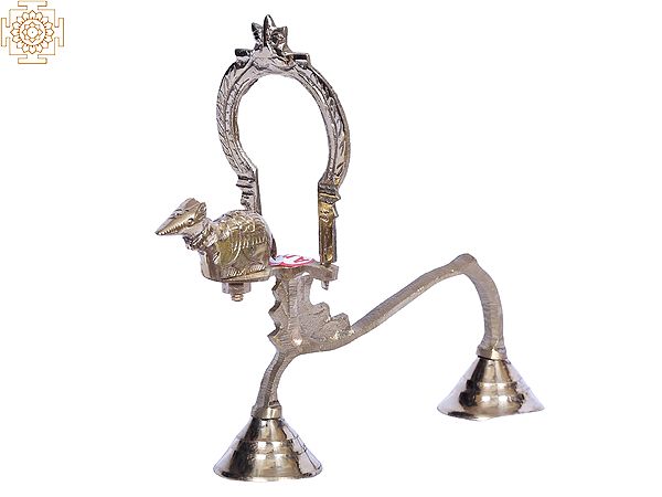 8" Brass Shodash Upachara - Moonjur