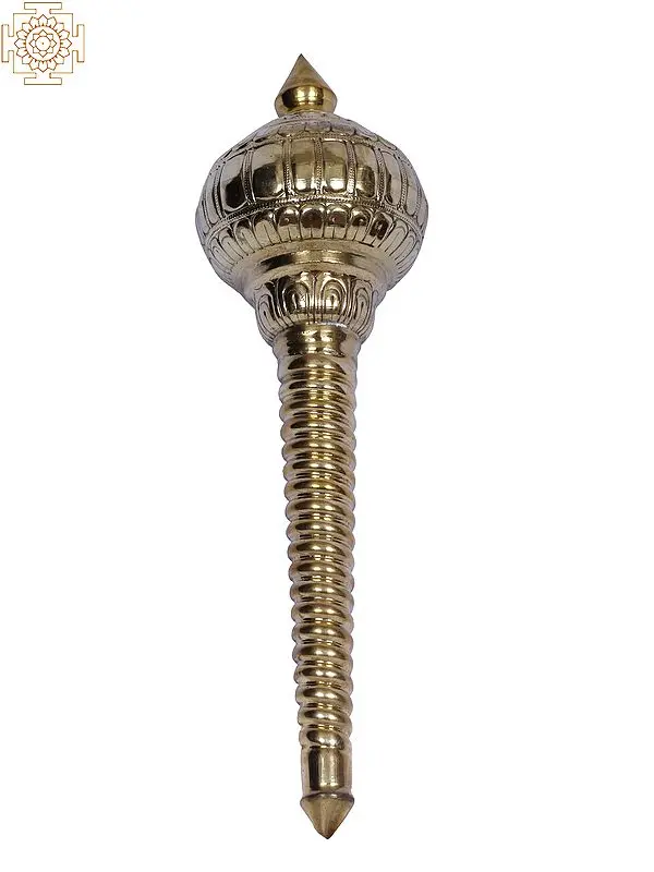 21" Brass Gada | Metal Mace