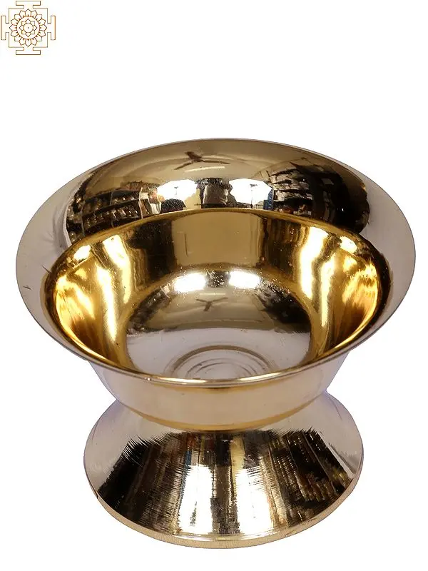 3" Brass Kumkum Container