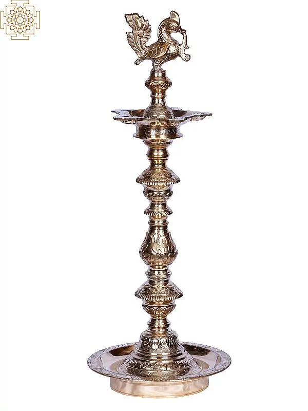 26" Brass Kuthu Vilakku Lamp