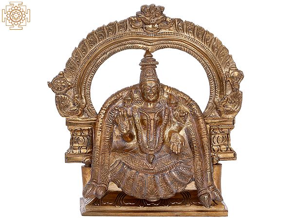 7" Goddess Padmavati | Handmade | Madhuchista Vidhana (Lost-Wax) | Panchaloha Bronze from Swamimalai