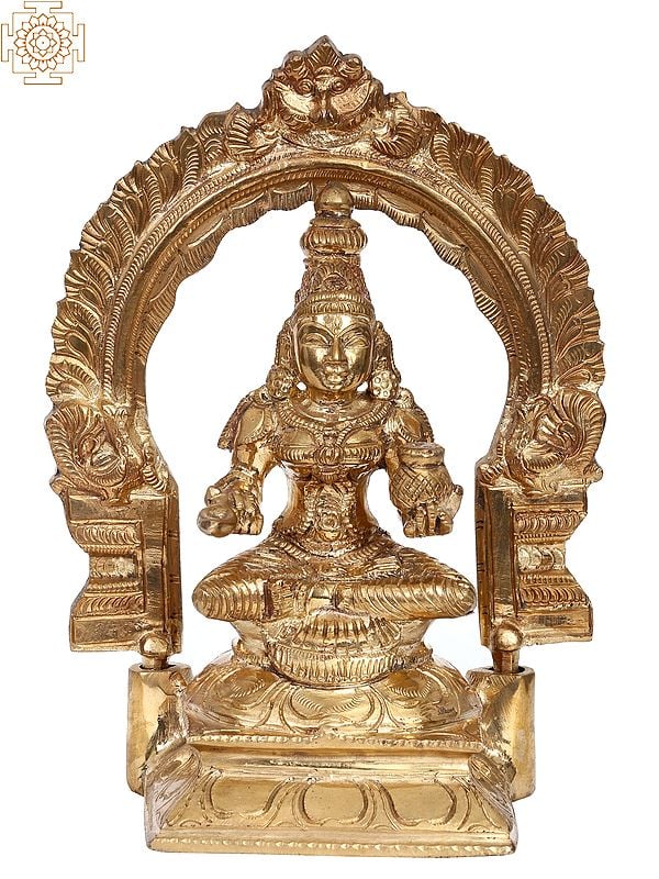 8" Goddess Annapurna | Handmade | Madhuchista Vidhana (Lost-Wax) | Panchaloha Bronze from Swamimalai