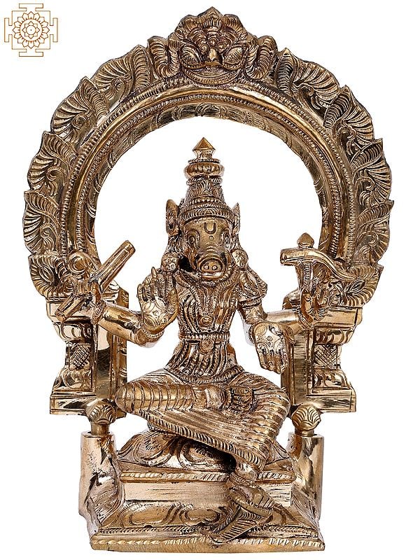 7" Bronze Goddess Parvati (Varahi Devi) | Handmade | Madhuchista Vidhana (Lost-Wax) | Panchaloha Bronze from Swamimalai