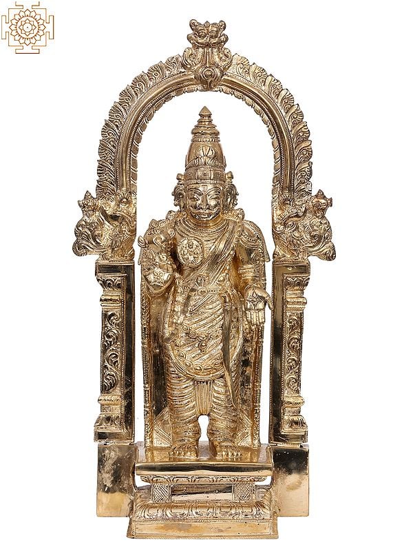 15" Bronze Lord Vishnu Avatar (Partha Sarathy) Statue | Handmade | Madhuchista Vidhana (Lost-Wax) | Panchaloha Bronze from Swamimalai