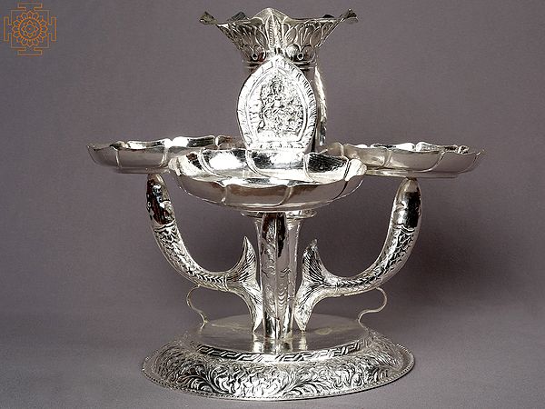 10" Silver Tikadani from Nepal