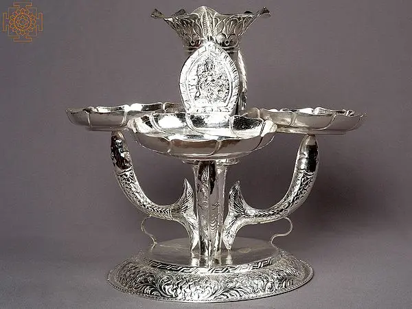 10" Silver Tikadani from Nepal
