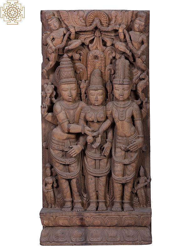 36" Large Goddess Meenakshi Kalyanam (Kalyan Sundaram)