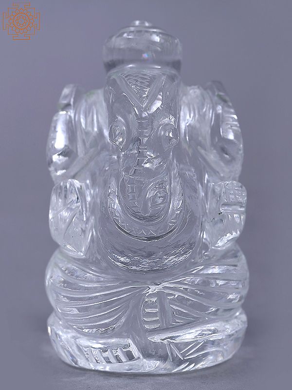 2" Small Lord Ganesha Made of Crystal | Handmade