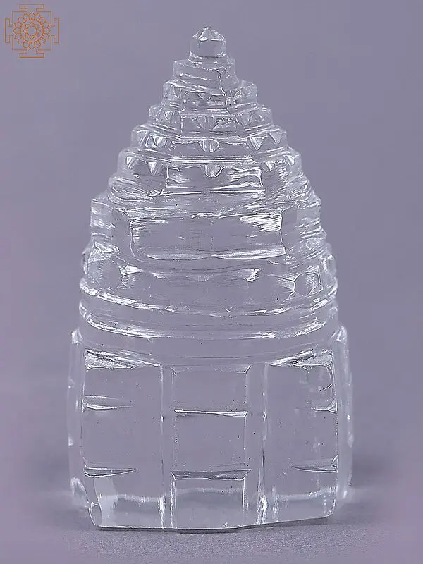 1" Crystal Shri Yantra with Certificate