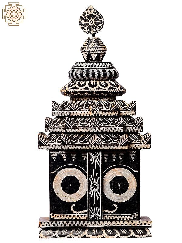 8" Lord Jagannath Black  Temple