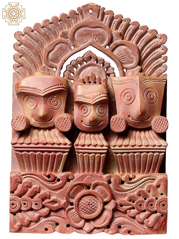 6" Lord Jagannath (Krishna, Balabhadra and Subhadra)